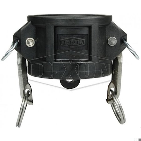 Dixon Type H Cam and Groove Dust Cap, 1 in, Polypropylene PPH100